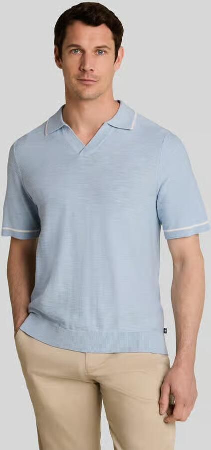 Tom Tailor regular fit poloshirt van puur katoen in brei-look - Foto 3