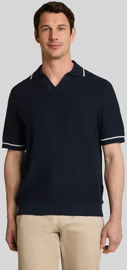 Tom Tailor regular fit poloshirt van puur katoen in brei-look - Foto 3
