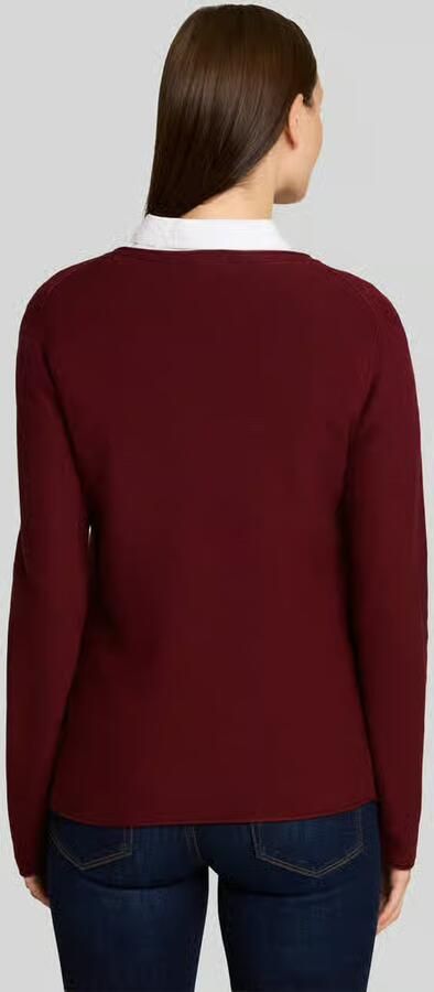Tom Tailor Regular fit pullover met geribde boorden - Foto 3