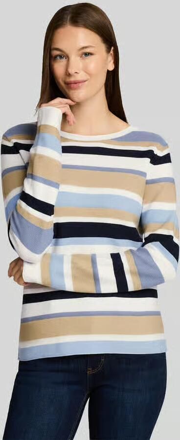 Tom Tailor Regular fit pullover met geribde boorden - Foto 3