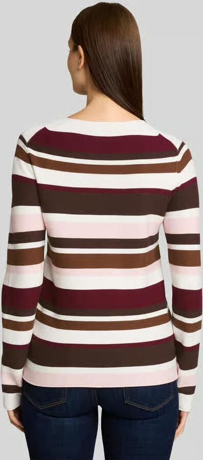 Tom Tailor Regular fit pullover met geribde boorden - Foto 3