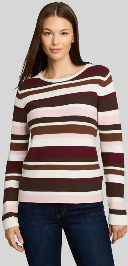Tom Tailor Regular fit pullover met geribde boorden - Foto 2
