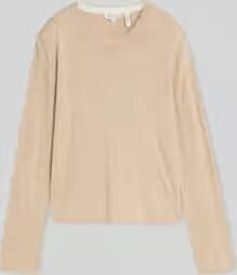 Tom Tailor Regular fit pullover van mix van katoen en zijde