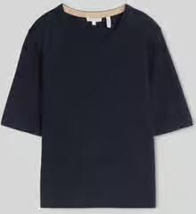 Tom Tailor Regular fit pullover van mix van katoen en zijde met zijdegehalte
