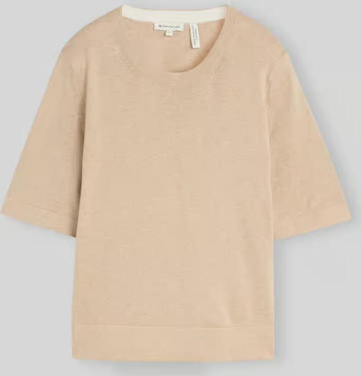 Tom Tailor Regular fit pullover van mix van katoen en zijde met zijdegehalte - Foto 2