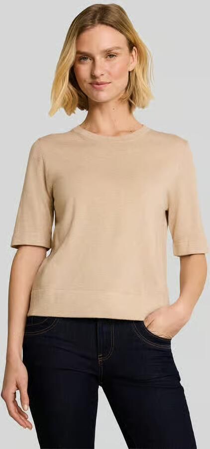Tom Tailor Regular fit pullover van mix van katoen en zijde met zijdegehalte - Foto 2