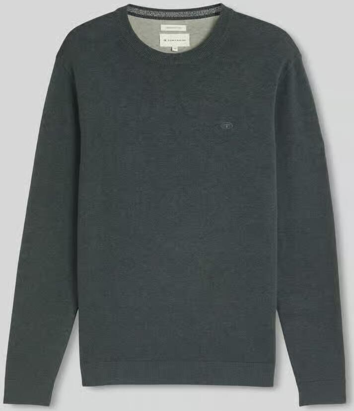 Tom Tailor regular fit pullover van puur katoen