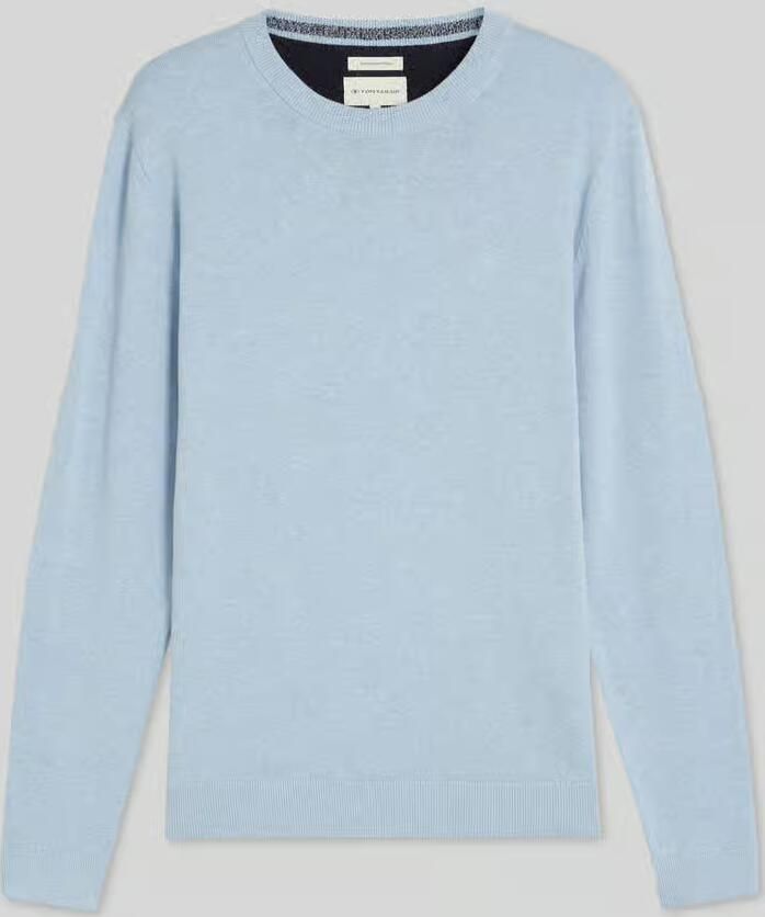 Tom Tailor Regular fit pullover van puur katoen
