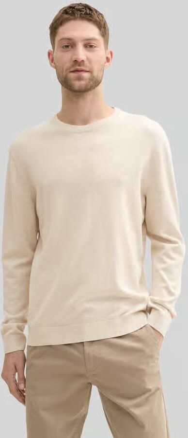 Tom Tailor Gebreide pullover met labelstitching model 'BASIC' - Foto 3