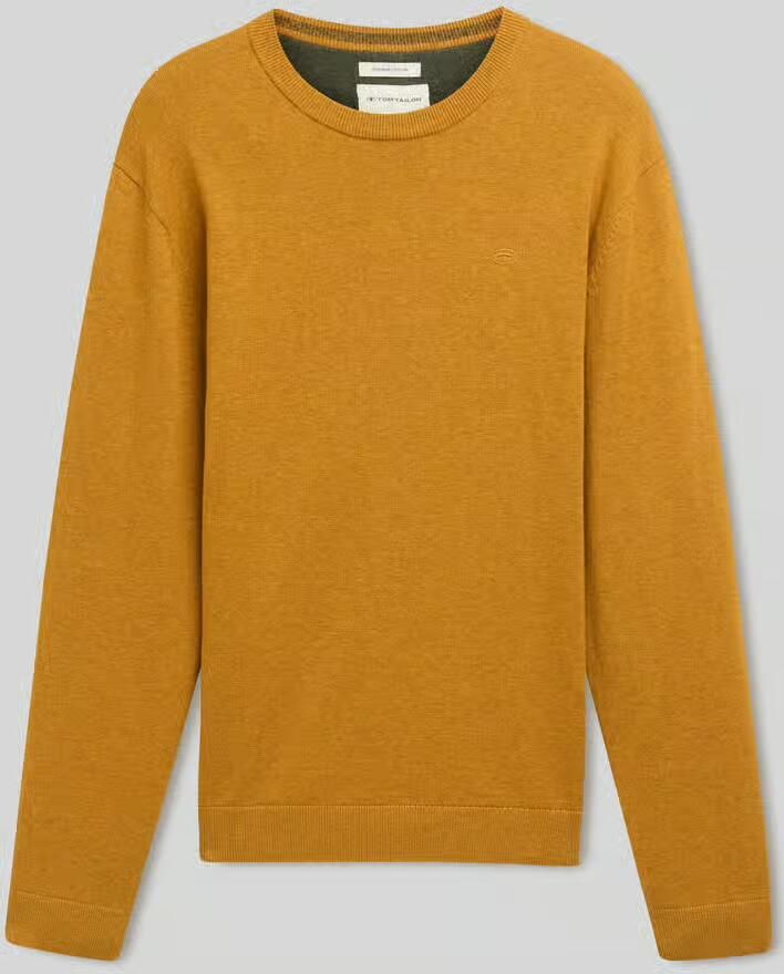Tom Tailor Regular fit gebreide pullover van ademend zacht katoen