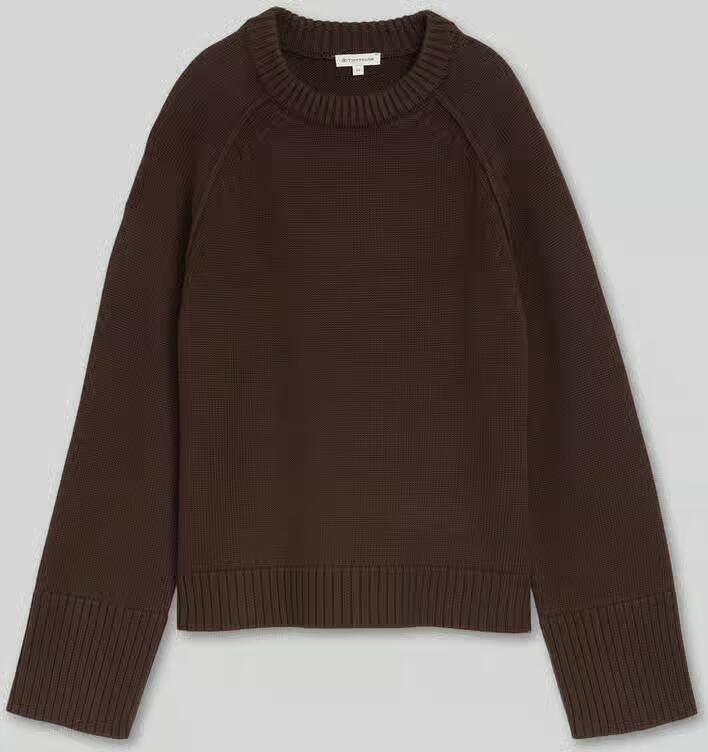 Tom Tailor Regular fit pullover van puur katoen