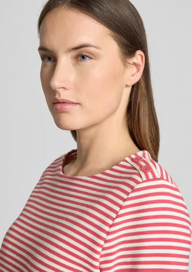 Tom Tailor Regular fit shirt met 3 4-mouwen van biologische katoenmix - Foto 2