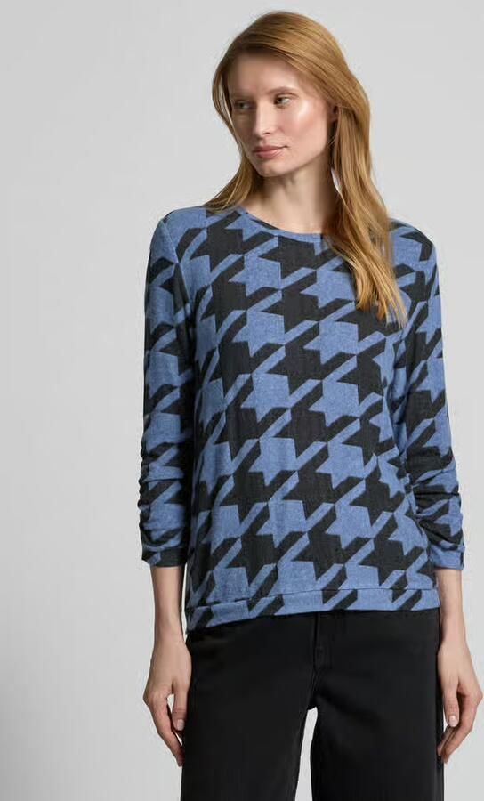 Tom Tailor Regular fit shirt met 3 4-mouwen van viscosemix met all-over motief - Foto 2
