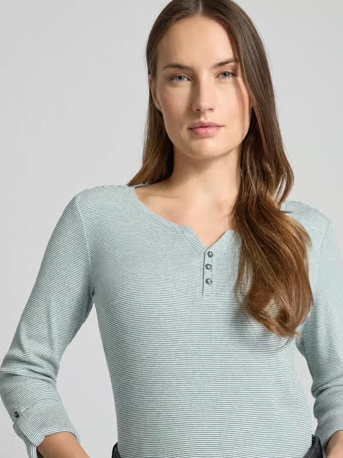 Tom Tailor Regular fit shirt met lange mouwen van katoenmix - Foto 2