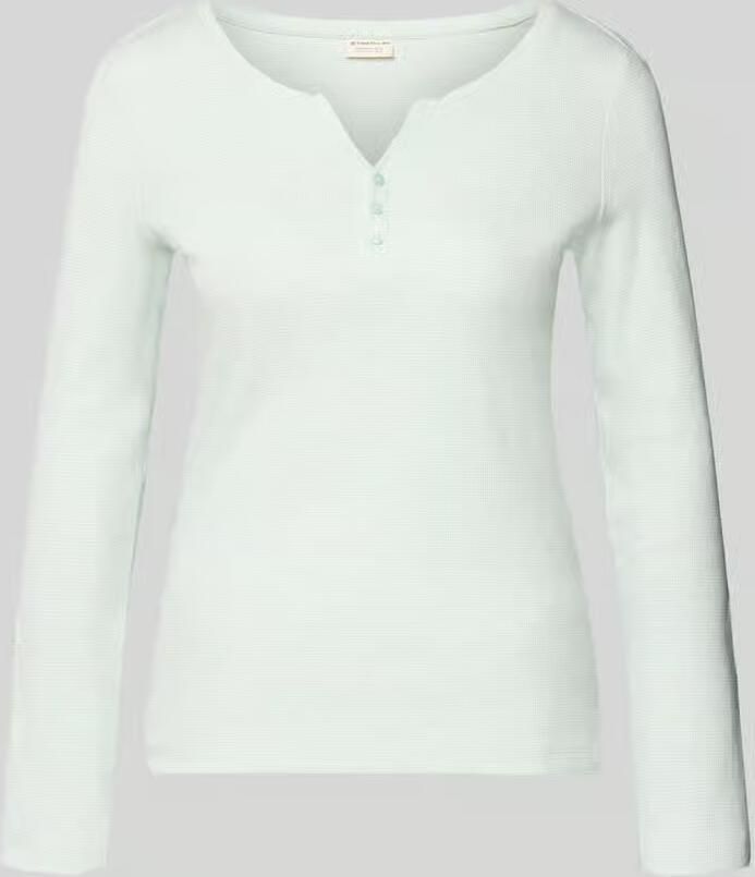 Tom Tailor Regular fit shirt met lange mouwen van katoenmix