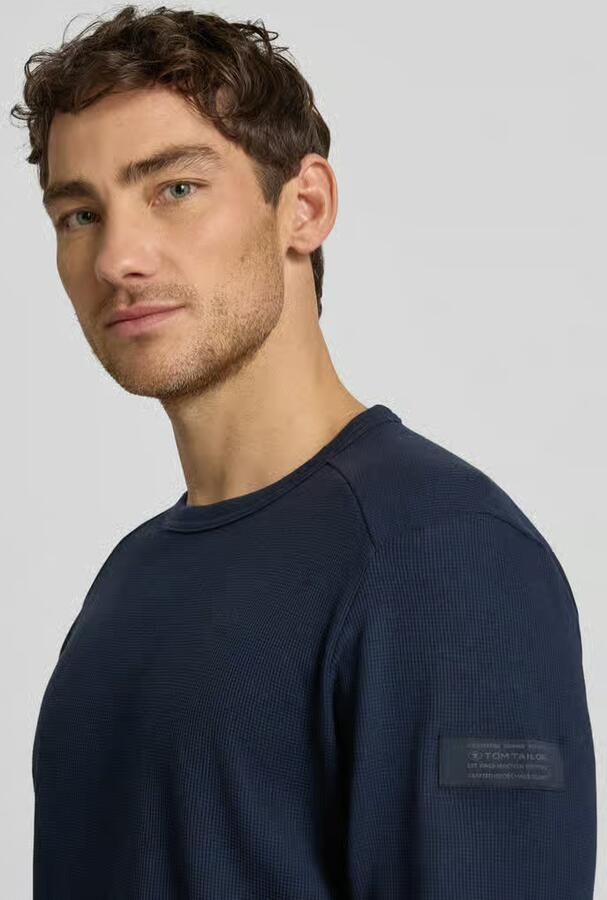 Tom Tailor Regular fit shirt met lange mouwen van katoenmix - Foto 2