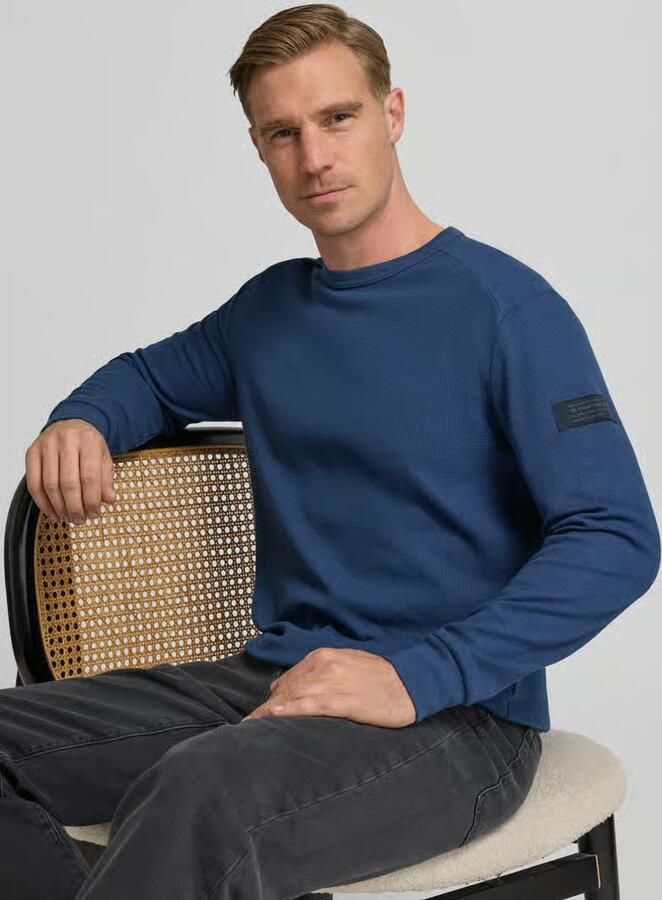 Tom Tailor Regular fit shirt met lange mouwen van katoenmix - Foto 2