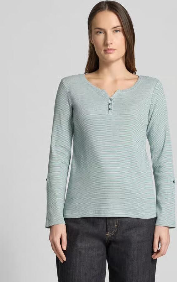 Tom Tailor Regular fit shirt met lange mouwen van katoenmix - Foto 3
