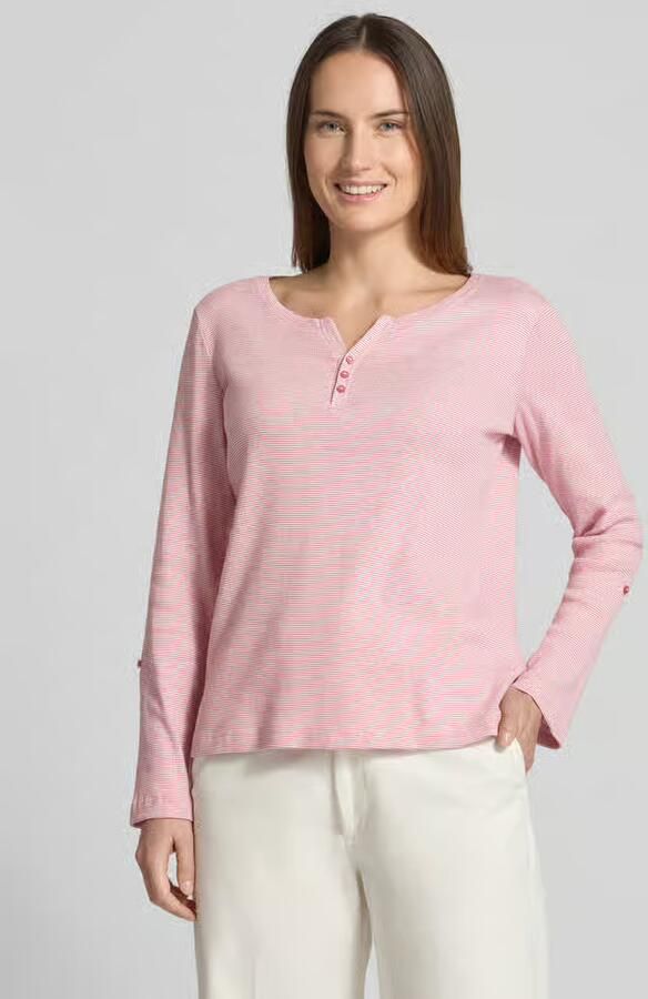 Tom Tailor Regular fit shirt met lange mouwen van katoenmix - Foto 3