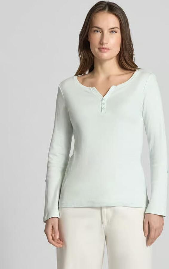 Tom Tailor Regular fit shirt met lange mouwen van katoenmix - Foto 3