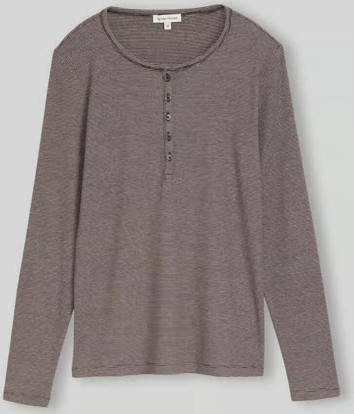 Tom Tailor Regular fit shirt met lange mouwen van katoenmix