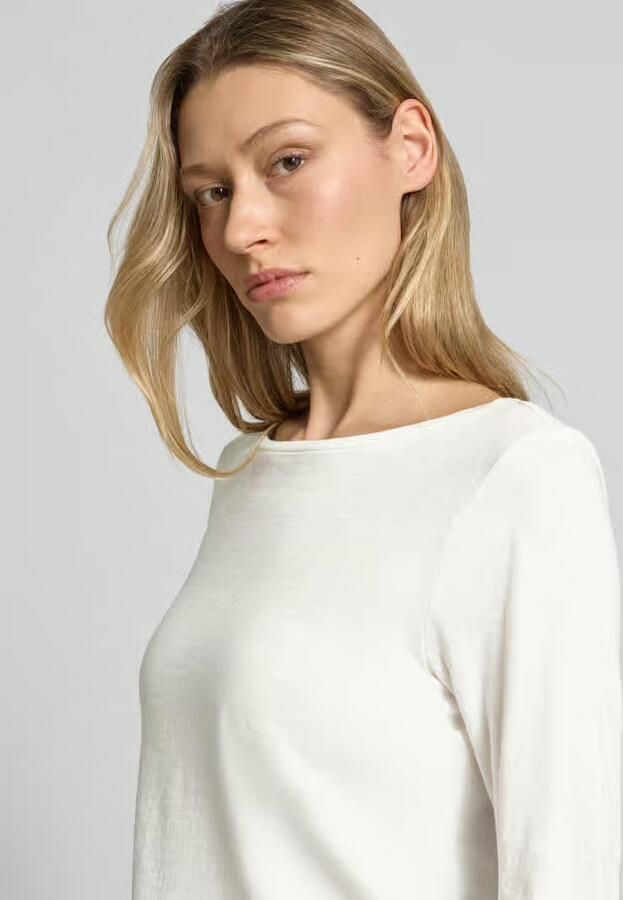 Tom Tailor Regular fit shirt met lange mouwen van Mix van biologisch katoen