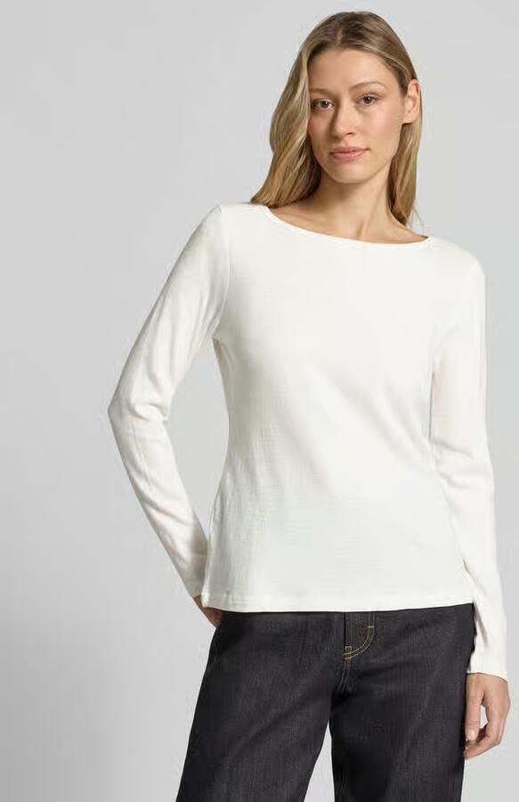Tom Tailor Regular fit shirt met lange mouwen van Mix van biologisch katoen - Foto 3