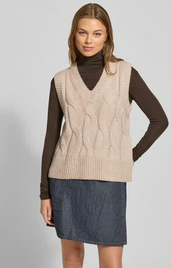 Tom Tailor Regular fit spencer van katoenmix met wol - Foto 2