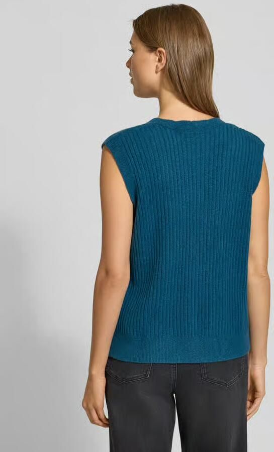 Tom Tailor Regular fit spencer van katoenmix met wol
