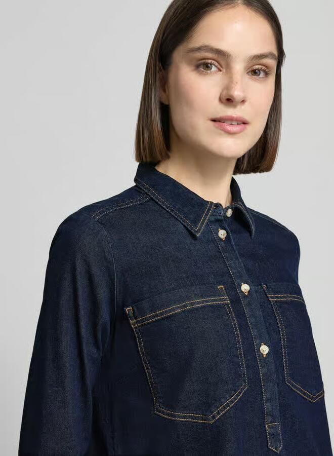 Tom Tailor regular fit spijkerjurk van katoenmix