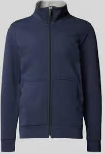 Tom Tailor Regular fit sweatjack met opstaande kraag en rubberen logoprint - Foto 4
