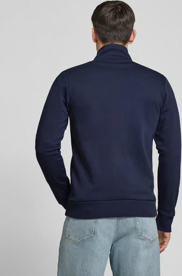 Tom Tailor Regular fit sweatjack met opstaande kraag en rubberen logoprint - Foto 5