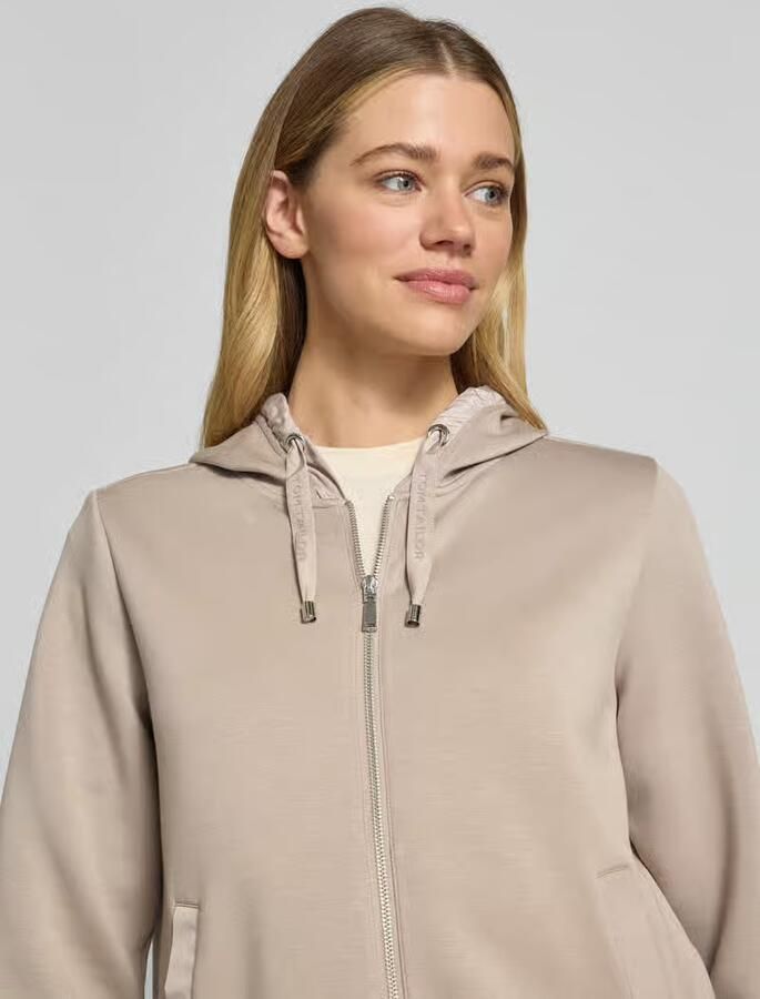 Tom Tailor Capuchonsweatvest met viscose en stretch