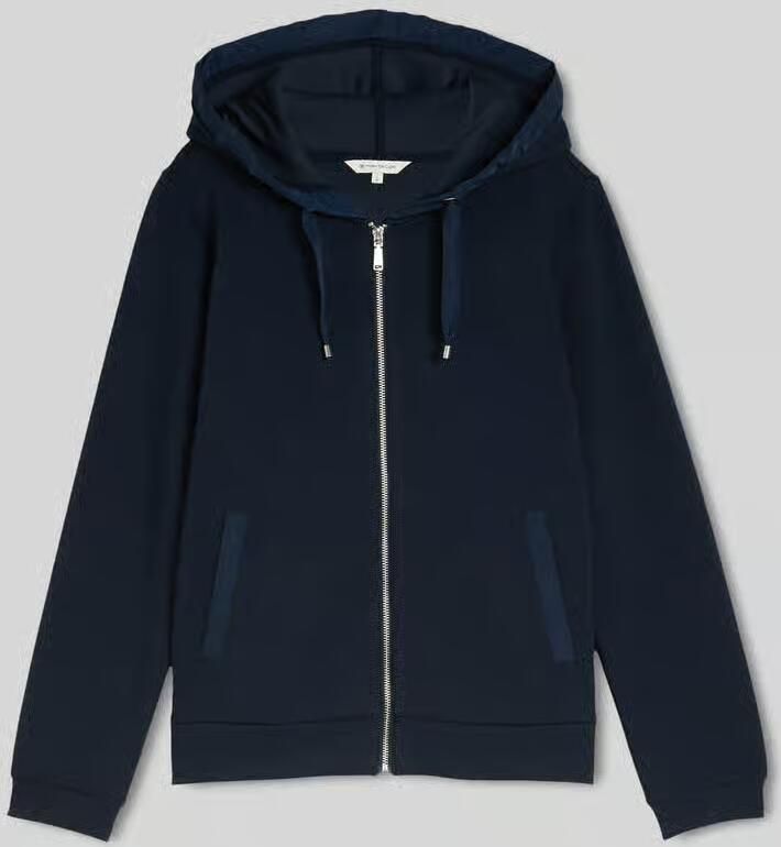 Tom Tailor Capuchonsweatvest met viscose en stretch
