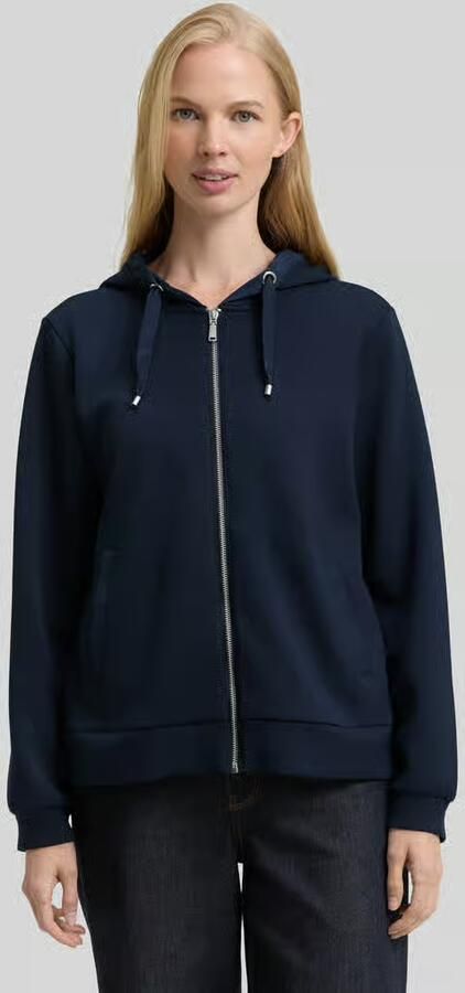 Tom Tailor Capuchonsweatvest met viscose en stretch - Foto 2