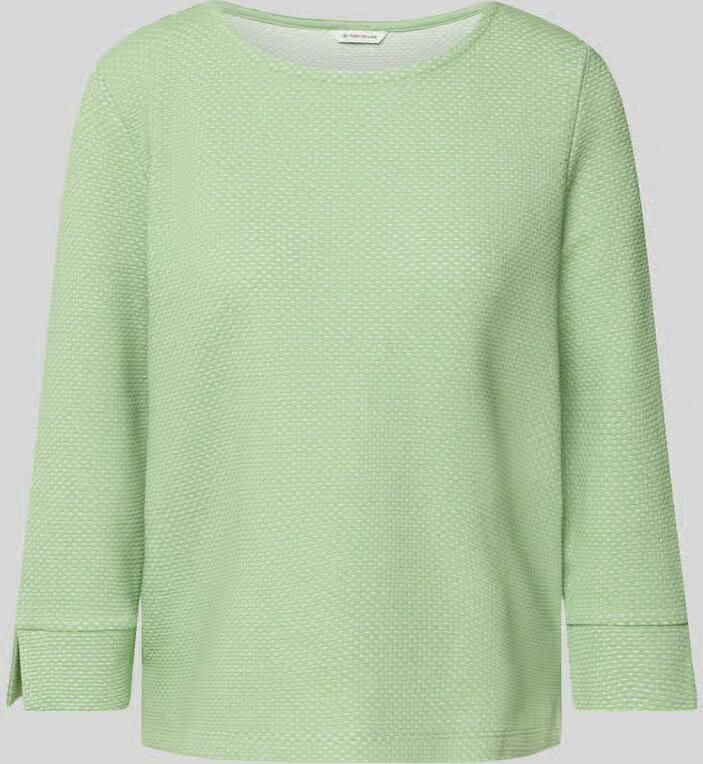 Tom Tailor Regular fit sweatshirt met 3 4-mouwen