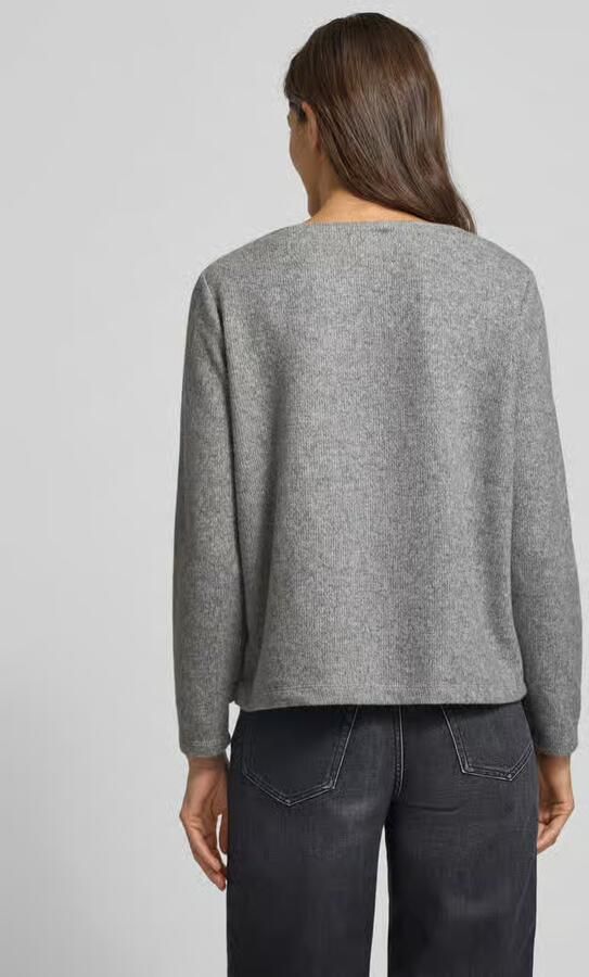 Tom Tailor Regular fit sweatshirt van onderhoudsarme polyestervezels