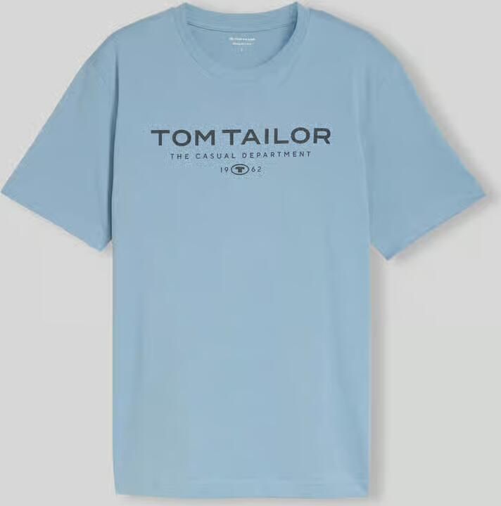 Tom Tailor regular fit T-shirt met labelopschrift - Foto 2