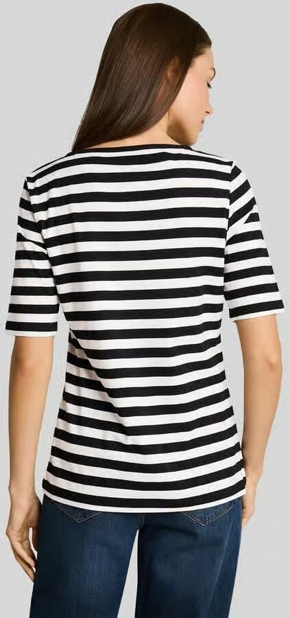 Tom Tailor regular fit T-shirt van katoenmix met borduursel - Foto 2