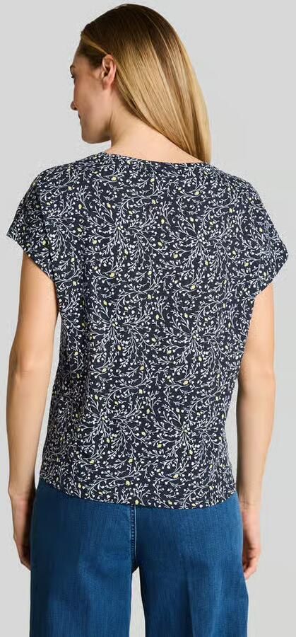 Tom Tailor regular fit T-shirt van katoenmix met knoopdetail - Foto 3