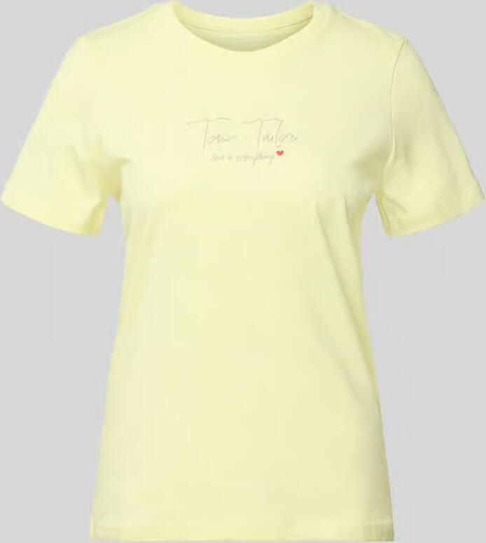 Tom Tailor Regular fit T-shirt van mix van biologisch katoen - Foto 2
