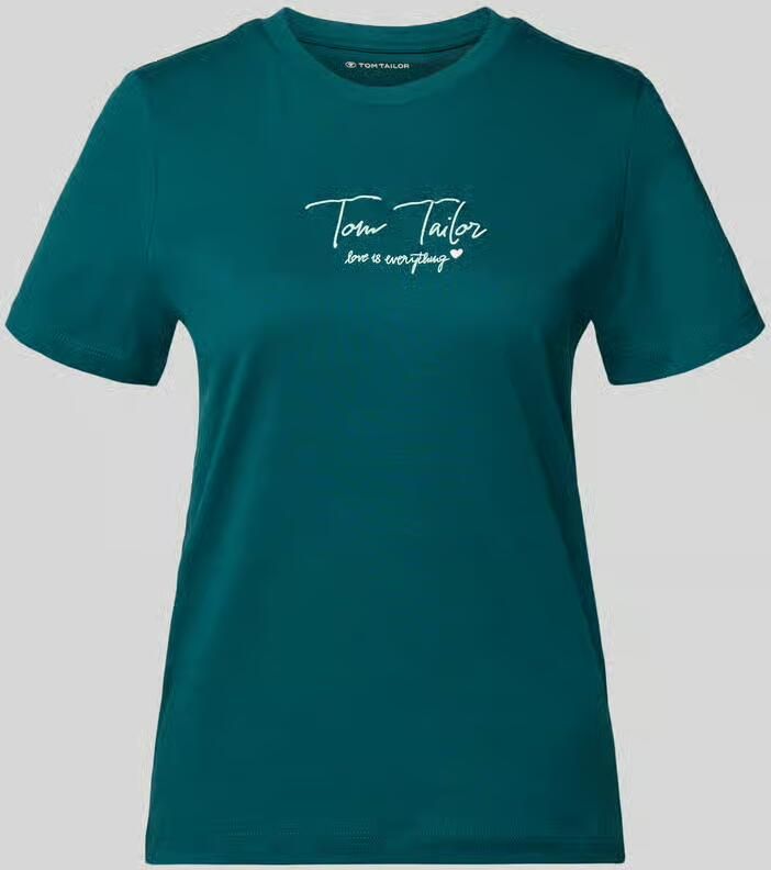 Tom Tailor Regular fit T-shirt van mix van biologisch katoen - Foto 2