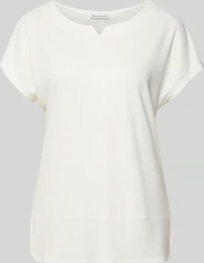 Tom Tailor T-shirt met gesplitste ronde halslijn - Foto 2