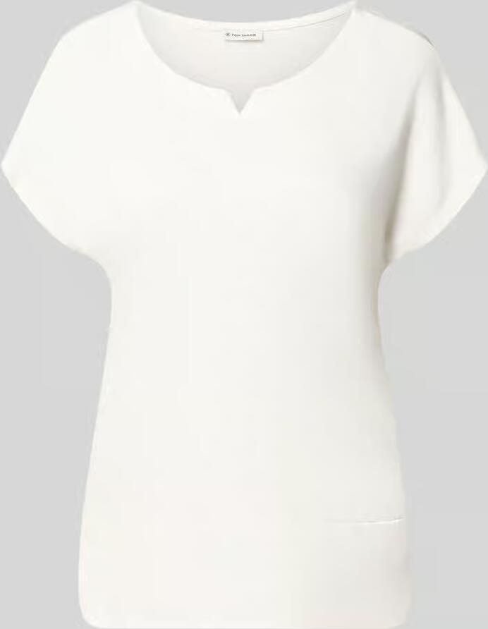 Tom Tailor T-shirt met gesplitste ronde halslijn - Foto 3