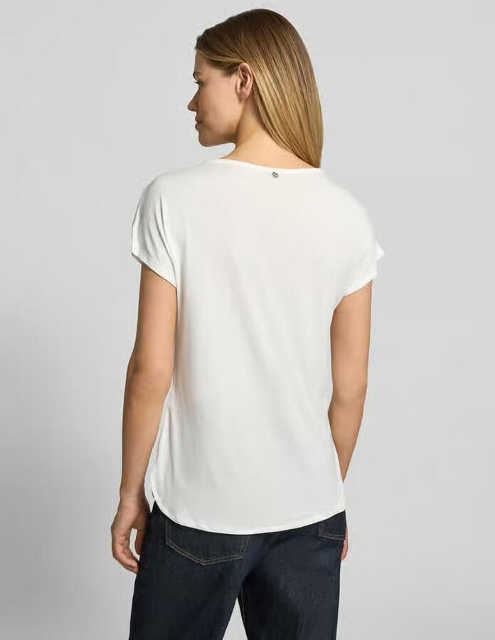 Tom Tailor T-shirt met gesplitste ronde halslijn - Foto 2