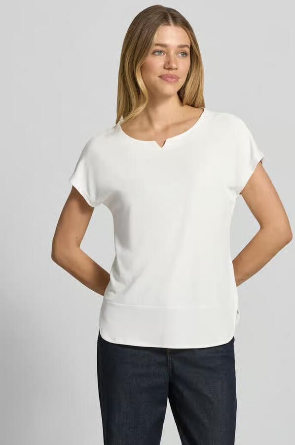 Tom Tailor T-shirt met gesplitste ronde halslijn - Foto 5
