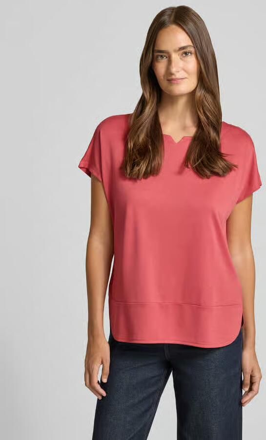 Tom Tailor T-shirt met gesplitste ronde halslijn - Foto 2