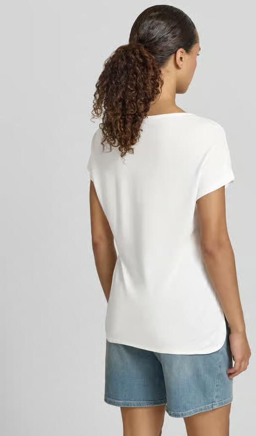 Tom Tailor T-shirt met gesplitste ronde halslijn - Foto 6