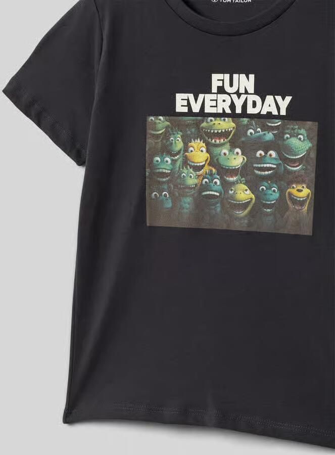 Tom Tailor Regular fit T-shirt van puur katoen - Foto 3