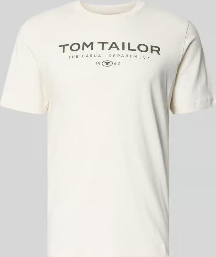 Tom Tailor Regular fit T-shirt van puur katoen